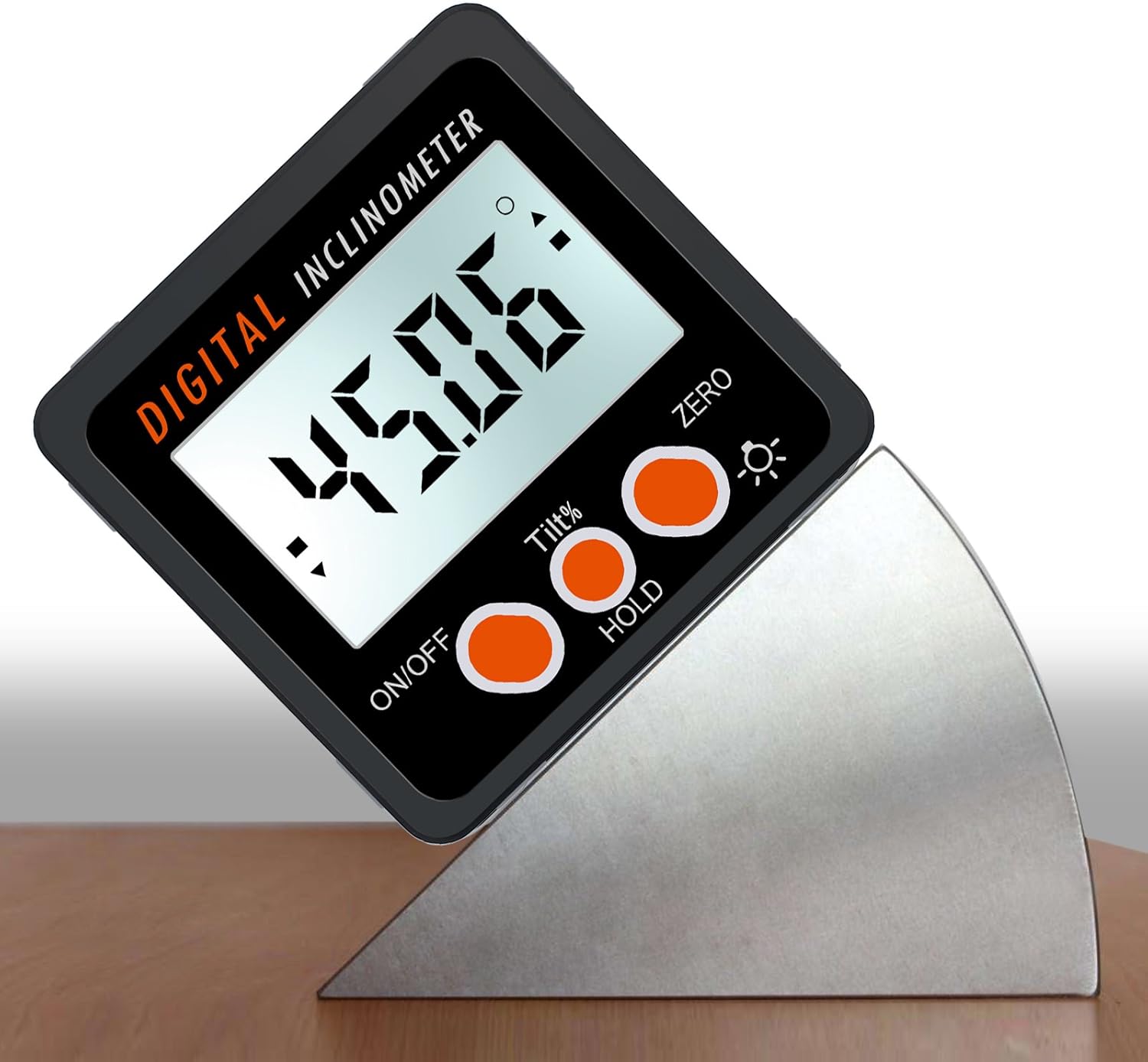 AUTOUTLET Goniometro digitale Angle Finder, Base LCD