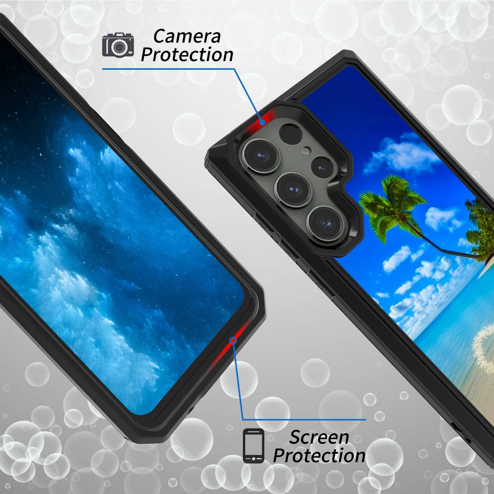 BPQOJB for Samsung Galaxy S24 Ultra Case with Beach