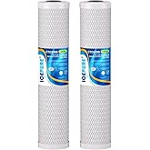 ICEPURE CTO20BB 1 Micron 20" x 4.5" Whole House CTO Coconut Shell Activated Carbon Water Filter Replacement Cartridge, Compatible with FC25B, EPM-20BB, CB-BB-20, DB20P, EP-20BB, CTO-F20B-5, 2 Pack