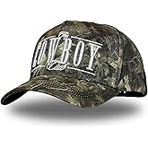 Vintage Western Trucker Hat | Men & Women | Country Cute Caps for Cowgirls Cowboys | Camo Denim Embroidered Cotton | Snapback