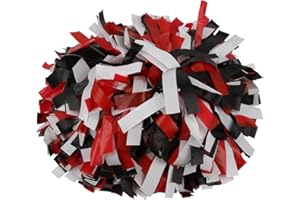 ICObuty Plastic Cheerleader Cheerleading Pom Poms 6 inch 1 Pair 2 Pieces