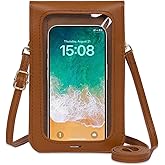 Toptime Small Crossbody Bags for Women, Leather Cell Phone Purse with Adjustable Strap, Handbags Bag for Travel Shopping