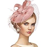 Zinniday 2026 Kentucky Attire Hats - 20s Vintage Derby Fascinators Hat with Hair Clip for Women Lady Girls Outfit Headwear