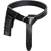 tiggell Medieval Sword Belt and Sword Holster Dagger Frog Case Holder for Halloween Renaissance Pirate Viking Warrior Costume