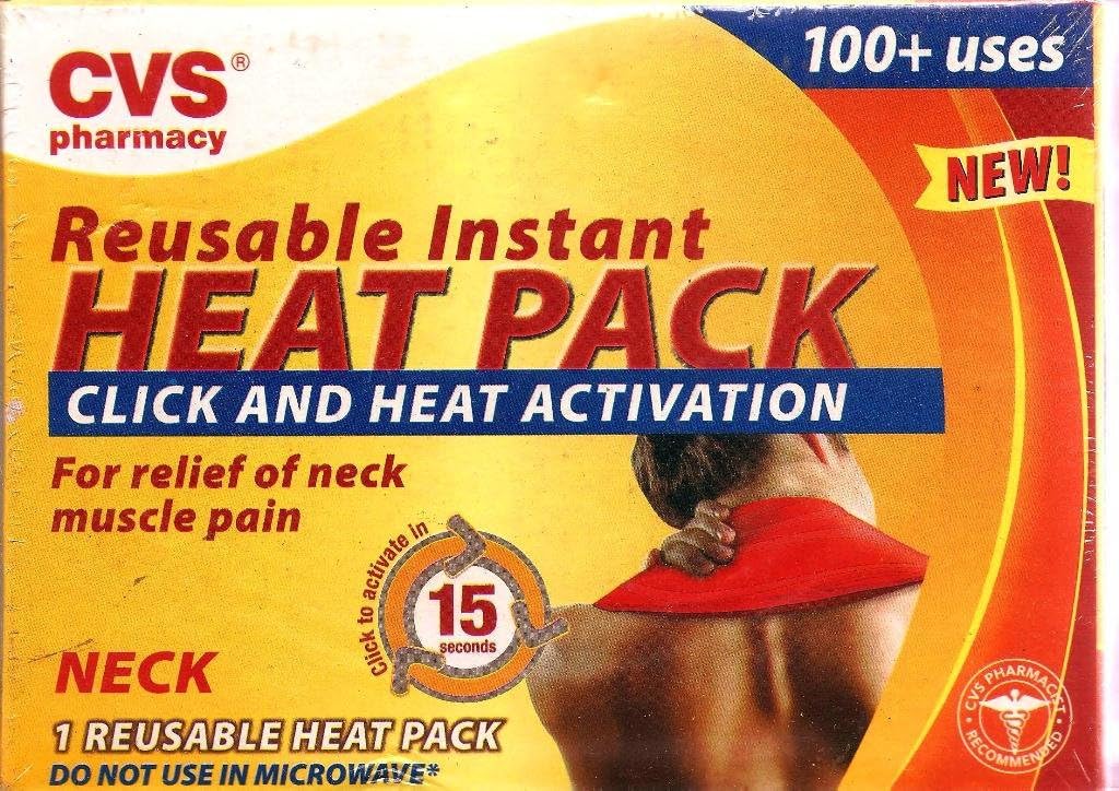 CVS Heat Pack Click and Heat Activation for Relief of Neck