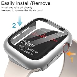 JETech Case with Screen Protector for Apple Watch