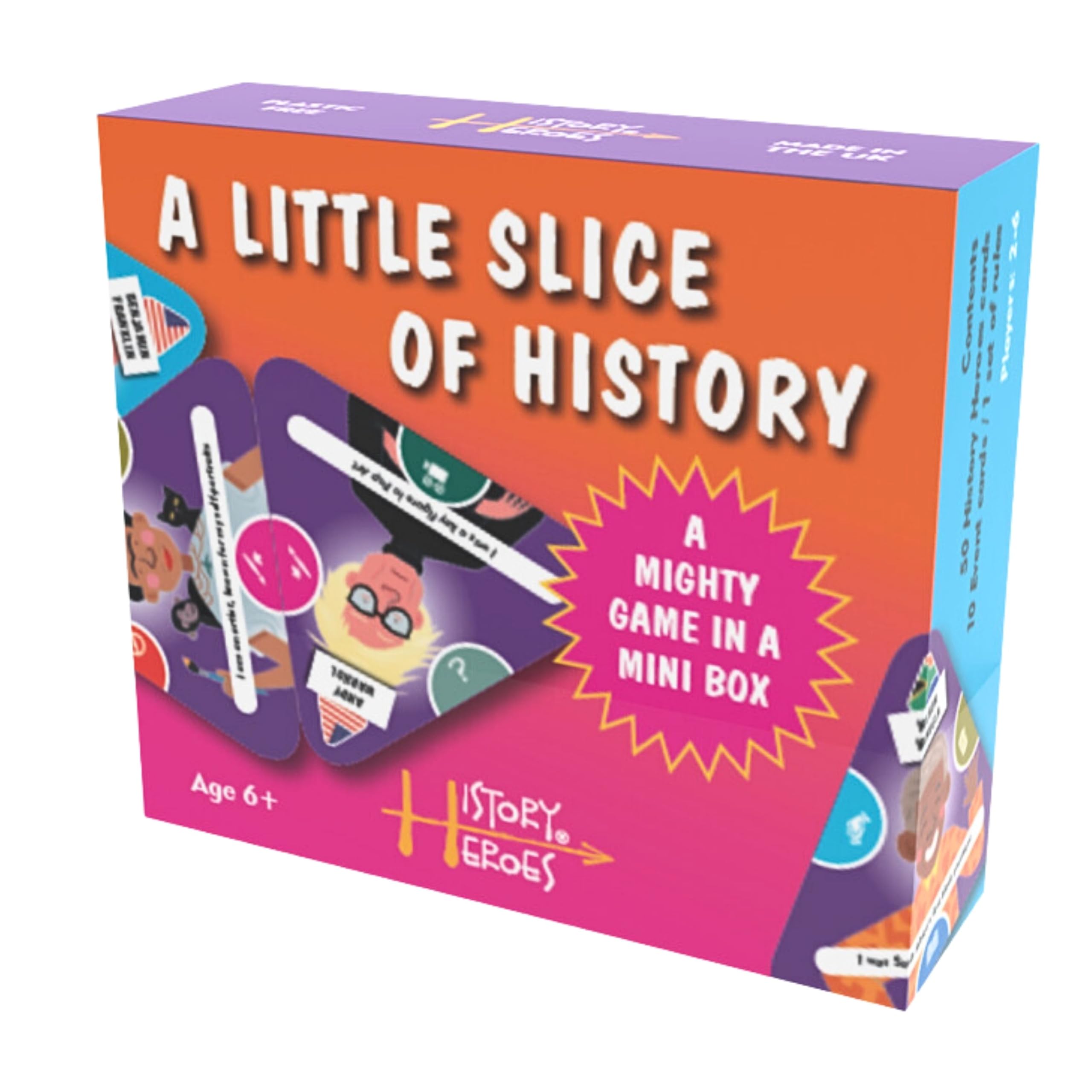 History Heroes' A Little Slice of History Card Game - The fantastic, fun family game for boys, girls and adults for all ages - brilliant pocket-sized game to play anywhere anytime!