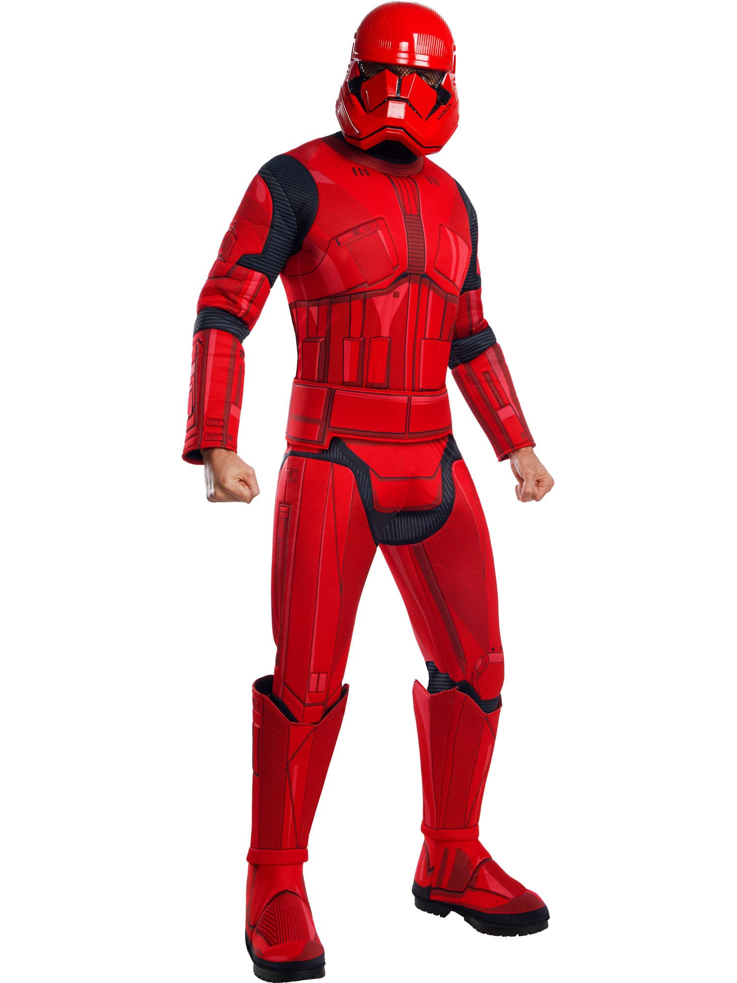 Rubies Official Disney Star Wars Ep 9, Red Stormtrooper Deluxe Adult Costume, Mens Size Standard Halloween