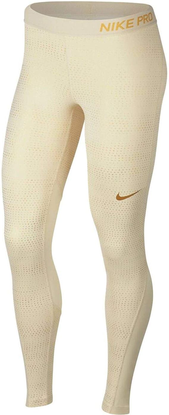mallas nike pro dorados