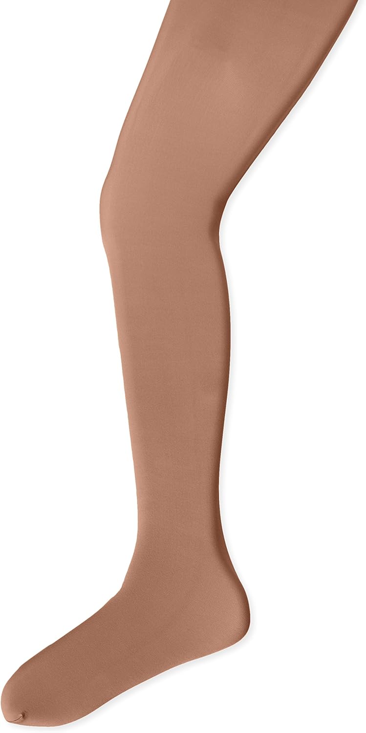 Capezio Big Girls' Ultra Soft Self Knit Waistband Footed Tight, Ballet Pink, One Size (Child 8-12): Clothing