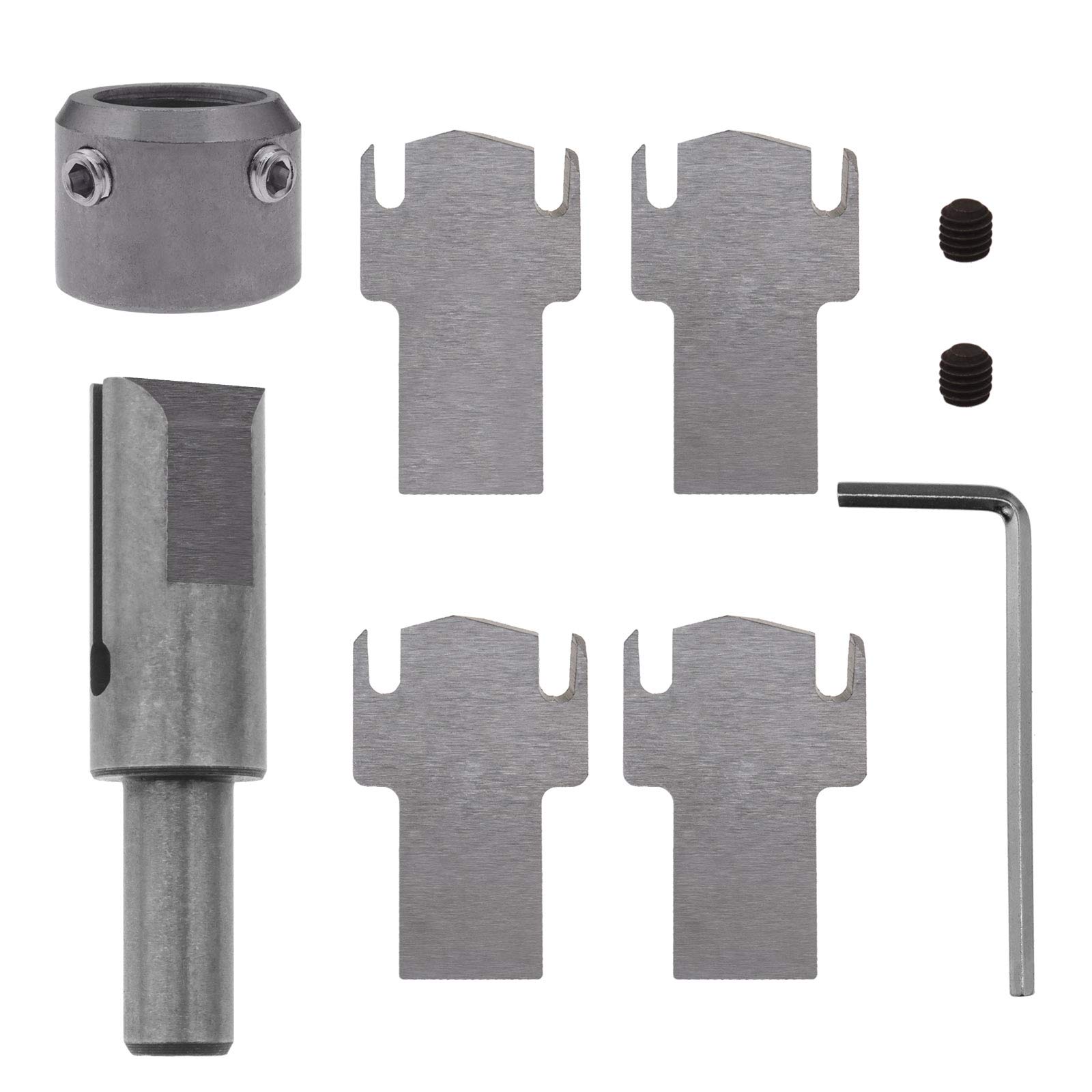 OTOTEC Multifunction Wood Ring Drill Bit Blade Tool Kit High Speed Steel Wooden Thick Ring Maker with Wrench for Wooden DIY Rings Jewelry Handicrafts