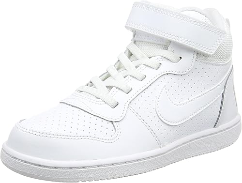 Nike Court Borough Mid (Psv), Baskets Hautes Mixte Enfant, Blanc (White), 33.5 EU: Amazon.fr 