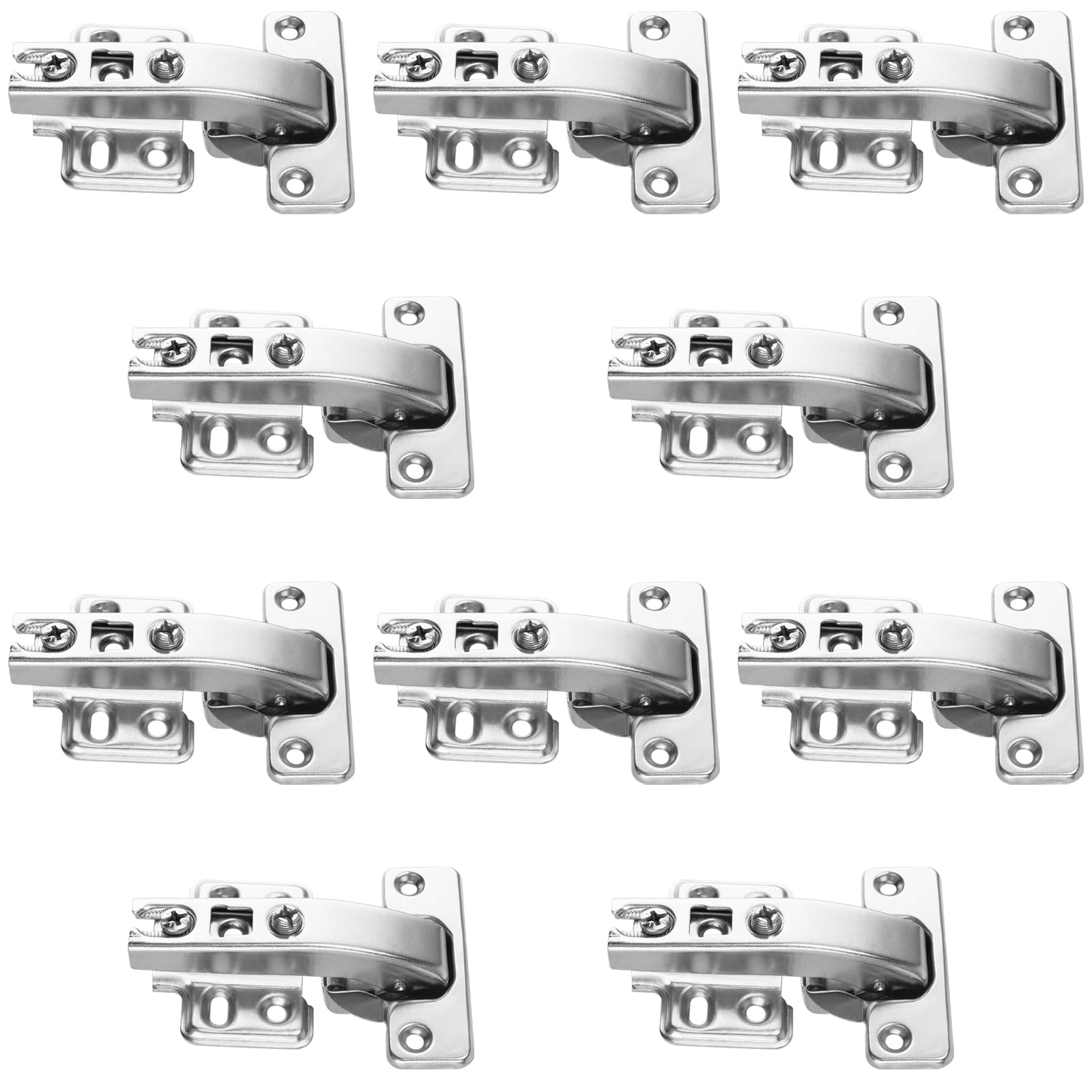 YUENPUN 10 Pack 90 Degree Kitchen Cupboard Hinges, Blind Corner Hinge, Concealed Door Hinges for Cabinets, Wardrobe