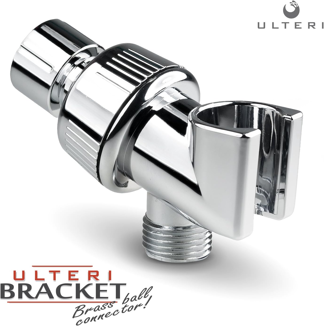 Shower Bracket Holder with Brass Connector for Hand Held Showerhead