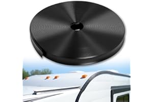 Podoy 1" RV Trim Molding Insert 100 FT with 12 Screws, Heavy Duty Vinyl Screw Cover Trim for RV Camper Travel Trailer, Exteri