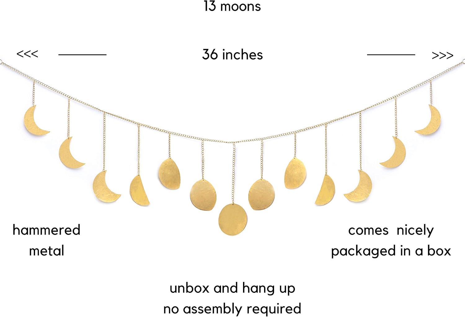 Amazon Com Cocagaru Moon Phase Garland Moon Phase Banner