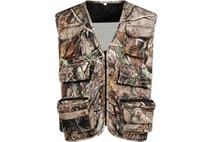 OGTNUH Camo Hunting Vest, Game Vest Jacket for Outdoor Fishing