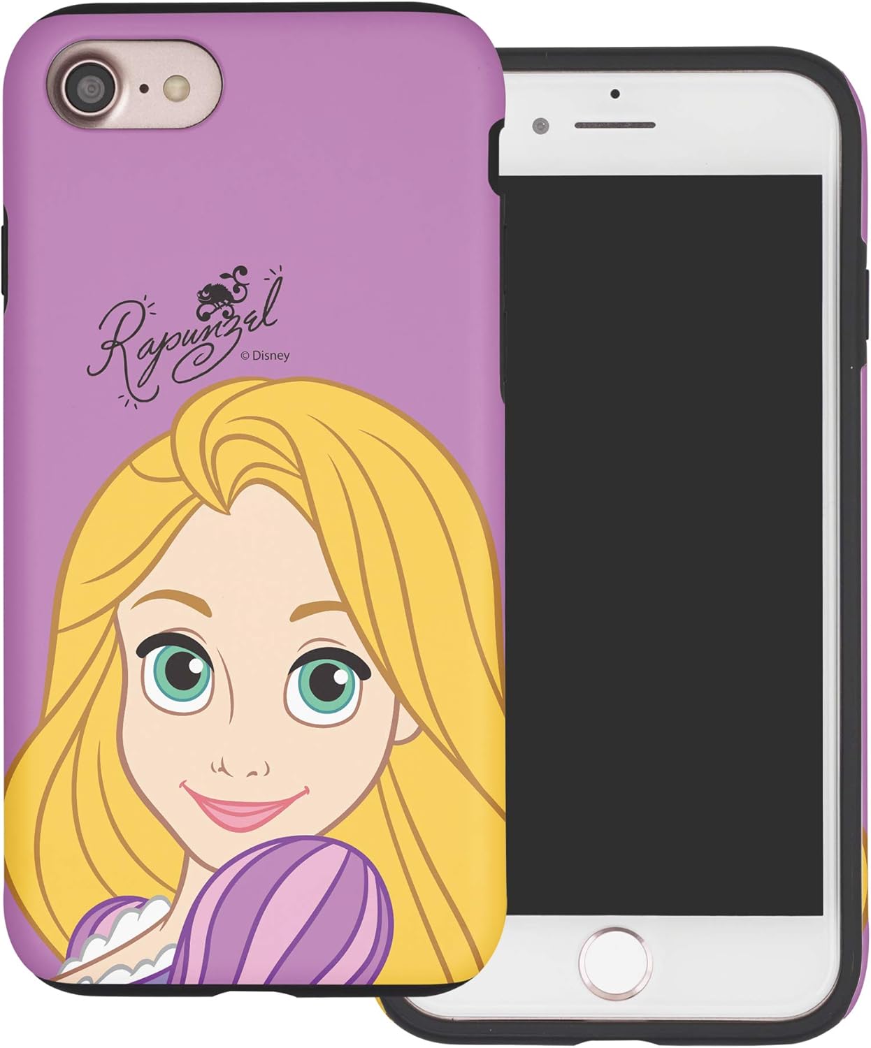 WiLLBee Compatible with iPhone 6S / iPhone 6 Case (4.7inch) Princess Layered Hybrid [TPU + PC] Bumper Cover - Face Rapunzel