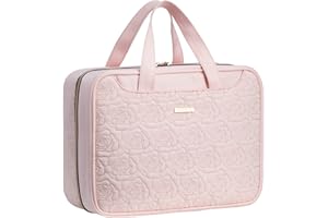 Everfun Hanging Travel Toiletry Bag for Women Traveling With Leakproof Compartment Makeup Cosmetic Organizer Dopp Kit Travel Accessories Essentials Must Have