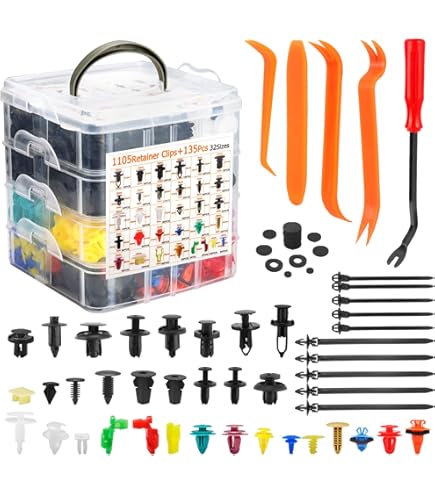 Anxingo 16 Pezzi Kit Fissaggio Pannello Superiore Per Toyota FJ Cruiser (2007-2014), Sostituisce 61118-35010