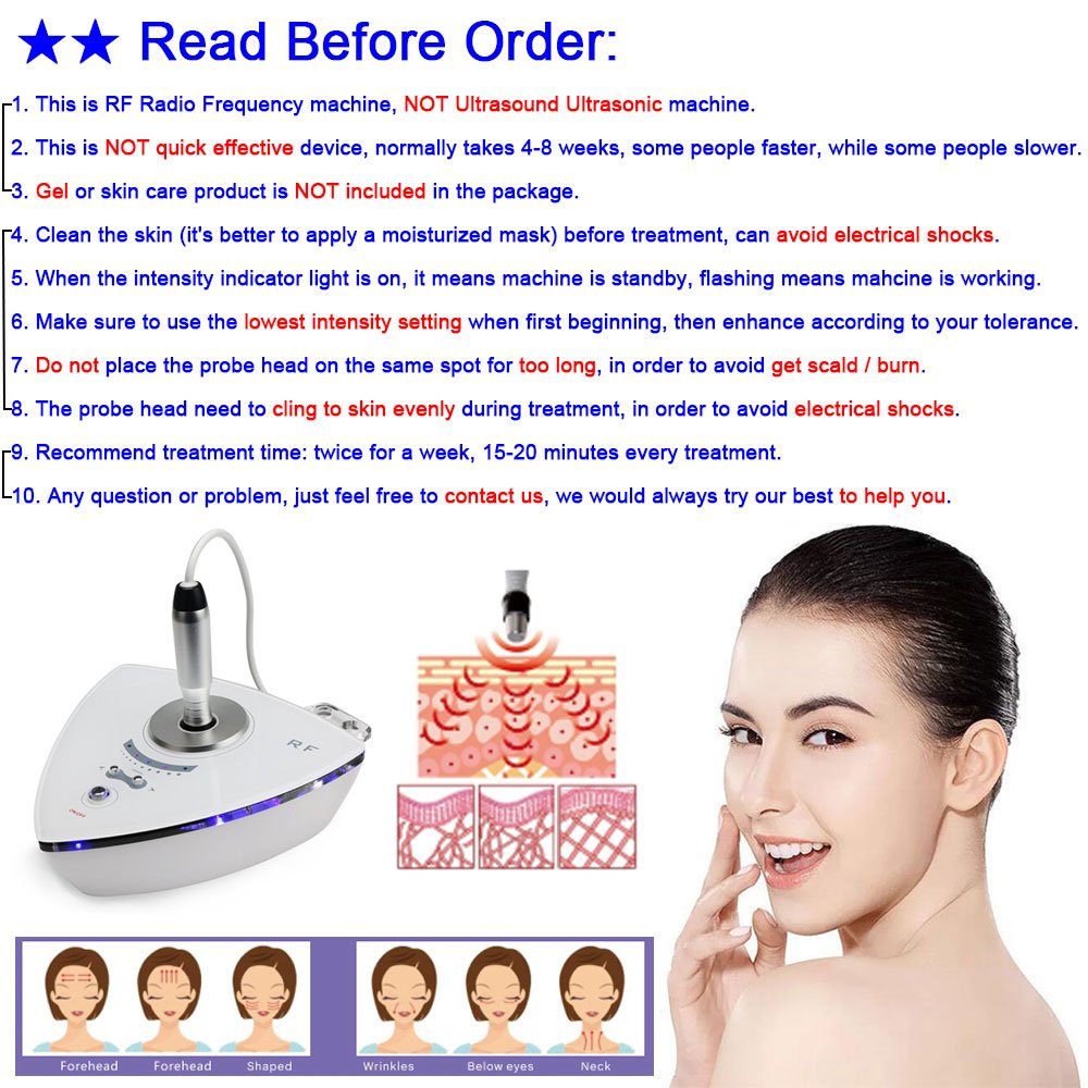 RF Radio Frequency Facial Machine, Beauty Star Home Use Portable Facial