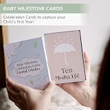 Tiny Trees 40 Baby Milestone Cards in Gift Box Unisex New Baby Gift view 2