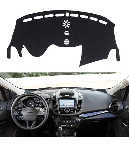 DoDowny Dash Covers for Ford-Escape(no Navigation) 2013-2019,Polyester Dashboard Covers mat,Car Dashboard Protecter Cover,Interior Dash Covers Pads,Blue : Automotive