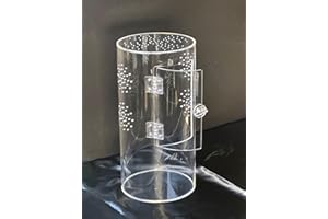 Smartang Front Opening Terrarium Jumping Spider Enclosure,Tall Arboreal Tarantula Enclosure Terrarium with Cross Ventilation,Waterproof Acrylic Reptile Enclosure (4 * 4 * 8inch)