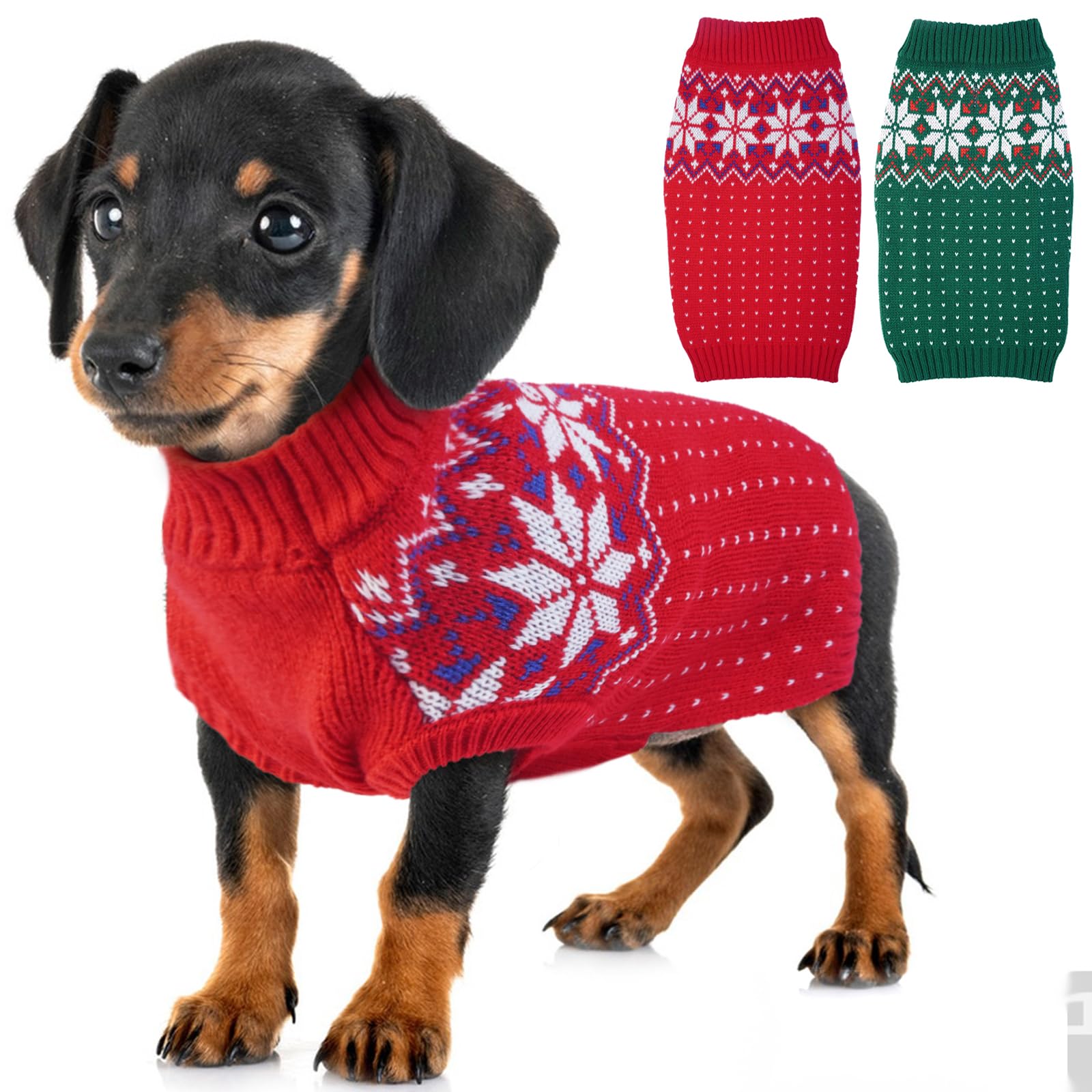 Red S Dog Jumper Winter Warm Sweater Costume Outfit Soft Coats Clothes for Little Dogs Cats