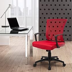 Furmax Office Chair Mid Back Swivel Lumbar Support