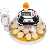 Triocottage Egg Incubators for Hatching Eggs, Temperature&amp;Humidity Control | Automatic Egg Turning,Auto Stop Turning,Built-in Egg Candler, incubating chicken/duck/goose/quail/parrot eggs