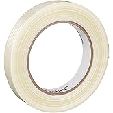 3M Tartan Filament Tape 8934, Clear, 12 mm x 55 m, 4 mil, 72 Rolls/Case