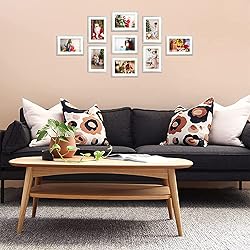Frametory, 5x7 Aluminum Frames with Ivory Mats for
