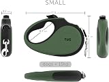 TUG 360° Tangle-Free Retractable Dog Lead 5 m Small Green for Up to 15 kg view 3