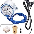 Twidec/Synchronous Turntable Motor Electric Motor 2.5-3RPM/MIN 50/60Hz 4W CCW/CW AC100~127V Synchron Motor for Cup Turner,Cuptisserie Rotator with 7mm Flexible Coupling TYC-50-2.5-3R-XLLB1PCS