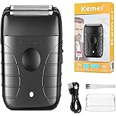KEMEI Professional Electric Foil Shaver for Men, Beard Trimmer & Men's Grooming Tool, Foil Shaving and Bald Head Precision Trimmer. Cordless and Rechargeable with USB. Gifts for Men