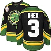 3 Ross The BOSS Rhea ST John's Shamrocks Stitched Hockey Jersey with EMHL Patch White Green