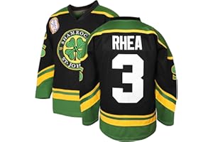 JKNAKN 3 Ross The BOSS Rhea ST John's Shamrocks Stitched Hockey Jersey with EMHL Patch White Green