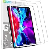 Luckymore 2 Pack Screen Protector for iPad pro 12.9 inch (2021 and 2020 Model), Tempered Glass Screen protector 12.9 Compatib