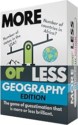 More or Less Geography Edition Card Game Brand More or Less 2 Players