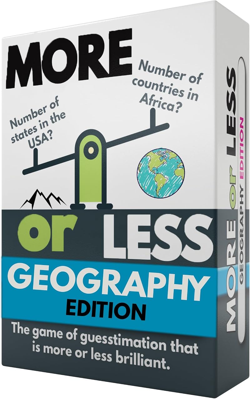 More or Less Geography Edition Card Game Brand More or Less 2 Players
