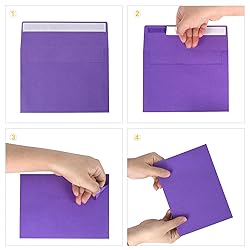 HappyHapi 100 Pack 5x7 Envelopes for