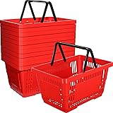 12 Pcs Shopping Baskets 20 L Plastic Shopping