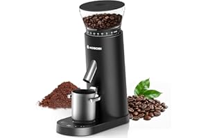 AAOBOSI Coffee Grinder, Wireless Coffee Bean Grinder with 60 Grind Settings,Conical Burr Coffee Grinder Suitable for Indoor Home,Office & Outdoor Camping,Travel Use,Anti-Static,5-98s Timer.