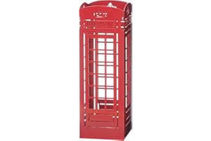 Mango Steam U.K Telephone Booth Red Umbrella Stand - for Entryway & Living Room