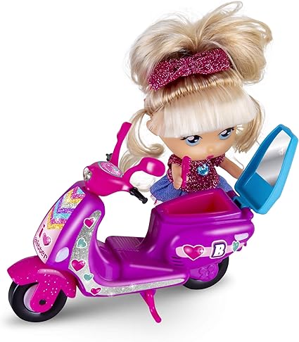 Amazon.es: los Barriguitas - Scootie de Purpurina, Moto con 1 fmuñeca, para niños y niñas de 4 a 8 años (Famosa 700014934): Juguetes y juegos