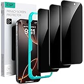 ESR 3 Pack for iPhone 16 Pro Max Privacy Screen Protector, Anti-spy Tempered-Glass Privacy Screen Protector with Easy Installation Tool, Micro-Curved Edges, Case Friendly