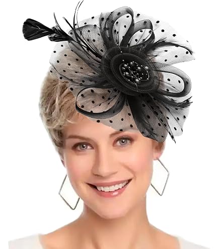 7884 8 Pack Women\'s Fascinators Hat Tea Party Wedding Derby Mesh Flower MS.ING Women main image 2