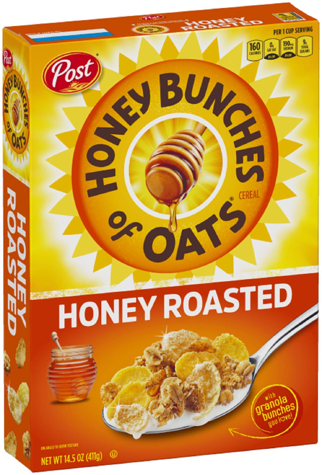 Honey Bunches Of Oats , Cereal, Honey Roasted, 14.5 Oz Buy Online in