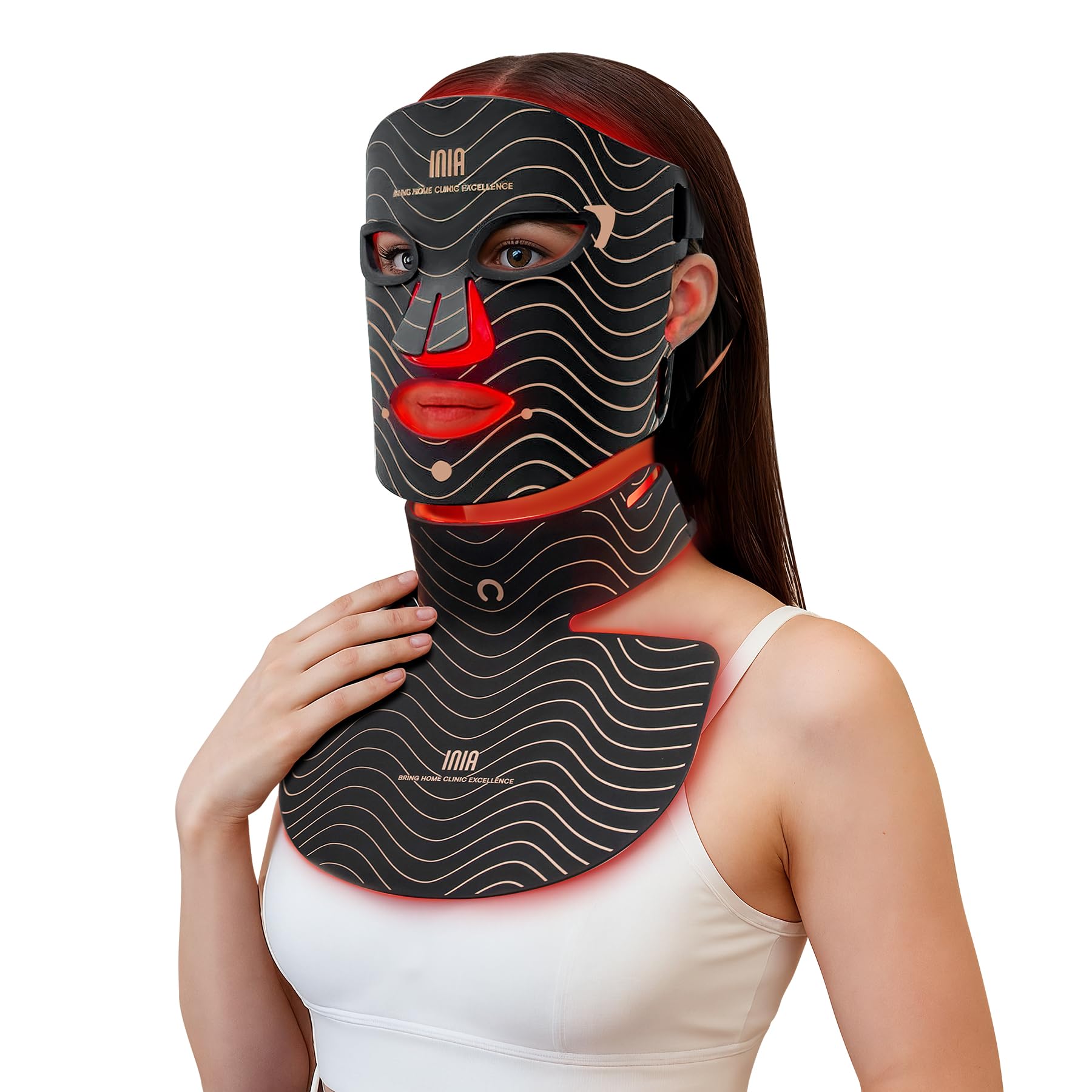 Photo 1 of ***FACTORY SEALED***
Red Light Therapy Mask for Face & Neck – 4 Light Modes with 850nm NIR, Red, Yellow & Blue LED Light Therapy, 2600mAh Rechargeable LED Face Mask for Anti-Aging, Skin Firming & Radiant Glow at Home